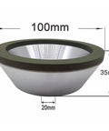 Ultra Cool Flared Cup Diamond Grinding Wheel For Metal Wood And Ceramics Plus Alloy Surfaces With 100 To 600 Grits 100mm diameter.