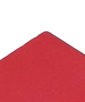 Close-up corner of Red Sliding Nut T Track Slider Set With Aluminum Alloy Construction showing red aluminum surface texture.