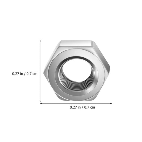 Top Shelf 50 Pack Stainless Steel Hex Nuts With Coarse Thread Built Tough Hardware Fasteners precision nut with coarse threading, 0.27 in size.