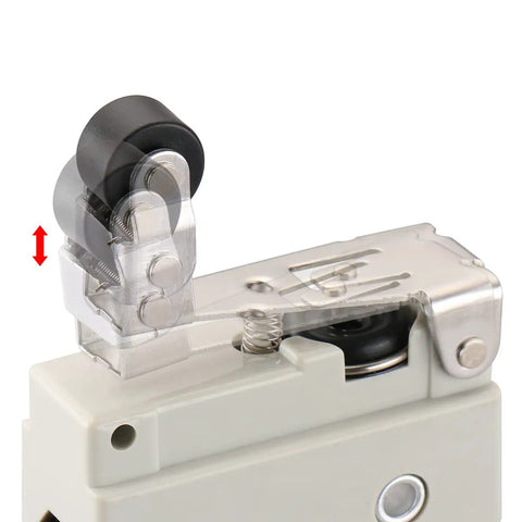 One-Way Action Short Hinge Roller Lever Limit Switch 1NO 1NC SPDT 10A 250VAC Heavy Duty Industrial Horizontal Travel