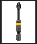 Five Pack Size Two Phillips Impact Ready Bit Tip Two Inch With FlexTorq Reflex Core CNC Machined For Pro Grade Tough Durability And Precise Fit In Screw Recess, single bit tip close-up