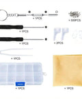 Glasses Repair Kit 500 Pieces With Assorted Screws, Nose Pads, Mini Screwdrivers, Tweezers, Cleaning Cloth And Case