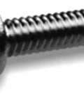 Top Shelf 6-32 By Quarter Inch Pan Head Spanner Drive Tamper Resistant Screw, 18-8 Stainless Steel, close-up view.