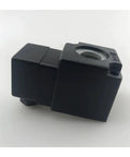 Top Tier Pneumatic Pilot Head Coil K23D Series Solenoid Valve for AC 220V DC 24V Industrial Control Systems side view with black casing.