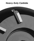 Close-up of Turbo Wood Carving Disc Curve 8 Teeth showing heavy-duty carbide teeth for smooth fast milling.
