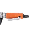 Pro Grade Air Die Grinder With Hella Comfy Ergonomic Handle And Precision Ball Bearing Design For Silky Smooth Grinding Tasks Featuring Lightweight Aluminum Body and angled ergonomic handle.