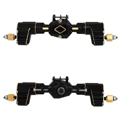 Brass Portal Axles Front And Rear Set For 1 By 18 RC Crawler Heavy Duty Upgrade With Full Brass Housings