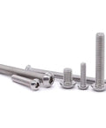 Hella Smooth M6 Button Head Socket Cap Screws 304 Stainless Steel 18 8 Allen Hex Drive Full Thread 10mm Length different sizes in a pack.
