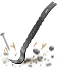 15 Inch Beefy Super Thick Flat Pry Bar Crow Bar Nail Puller With Angled Curved Head For Wood And Metal Demolition
