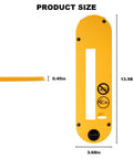 Two Pack Replacement Dado Insert for 10 Inch Jobsite Table Saws size showing yellow composite for precise dado sets