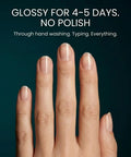 Glossy and polished nails achieved with Three Step Nail Buffer Block For Natural Nails With Polish Free Shine That Buffs Ridged Surfaces