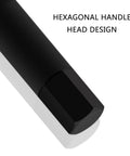 Quality Crafted Eight Piece Hex Socket Set Built Tough From Heavy Duty Alloy Steel With Smooth Turning Action And Secure Bite, showing a hexagonal handle head design.