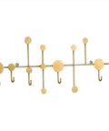 Snag Free Wall Mount Coat Hooks Built From Tough Wrought Iron With Funky Dot Designs And Relaxed Nordic Flair To Keep Your Daily Grind And Hallway Gear Tidy, features round hooks.