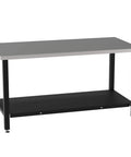 Rock Solid Metal Fabrication Prep Table For Classrooms And Shops, 60 Inch Long By 30 Inch Deep By 36 Inch High, Carbon Steel Top