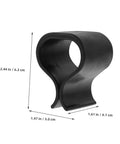 Black plastic clip measuring 2.44x1.97x1.61 inches, part of 24 Pack Outdoor Furniture Clips For Sectional Sofas And Wicker Chairs