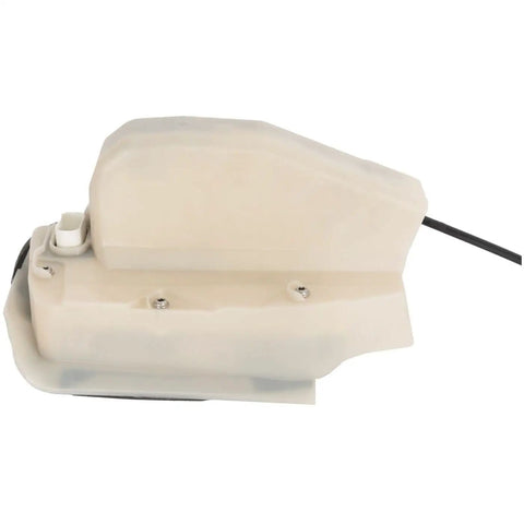 Get Your Tesla 3 Rear Right Door Lock Actuator Back In Action With This Bolt-On Replacement Part Made For 2017 To 2021 Models Featuring Heavy Duty Build And Full Kit Including All Necessary Hardware For Easy Swapping. white plastic rear right door lock actuator with cable and screws