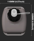 Top view of 200ML Handsfree Wrist Water Bottle For Outdoor Sports On The Go Hydration Gear Lightweight Silicone Bottle