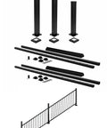 Complete Stair Deck Railing Kit For 8 To 16 Foot Span With 42 Inch Height featuring tough square balusters and heavy duty posts.