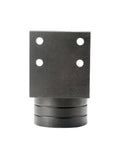 Bulletproof Stainless Steel Cnc Lathe Tool Holder Fixture Bracket Heavy Duty Shock Absorbing Bearing Lock and Dead Nuts Stability For Quick Milling and Grinding Jobs, front view image.
