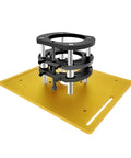 Pro Grade Router Lift And Aluminum Table Insert Plate Paired With Heavy Duty Fence, adjustable depth control design.
