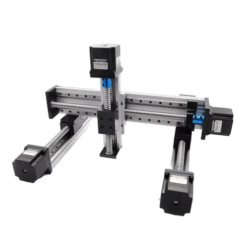 Heavy Duty Ball Screw Linear Slide Table With 30 KG Load Rating Smooth Precision Motion Stage Built Tough For Maker Rigs Straight Out The Box Complete Kit showcasing 1200 mm stroke and integrated rails.