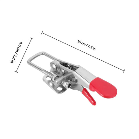 Adjustable Stainless Steel Quick Release Toggle Latch Hasp For RV Roofs And Furniture Locking, Heavy Duty Box Buckle Clamp For Doors, Cabinets, Trailers, And Outdoor Furniture