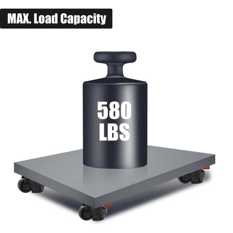 Four Pack Heavy Duty Leveling Casters Set With 580 Lb Capacity, Adjustable Height 0.2 In, 360 Degree Swivel, M12 And Half Inch Stems, Built For Workbenches, Machines, Equipment, And Heavy Furniture