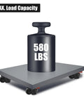 Heavy Duty Leveling Caster Wheels Set Of Four Premium Nylon Rollers Built Like A Tank Rock Solid Stability No Sweat Glide Adjustable Mounts For Workbench And Home Furniture with 580 lbs load capacity.