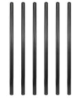 Six Pack Half Inch Black Metal Pipe 30 Inches Long Pre Cut For DIY Industrial Shelving Vintage Style Fits Standard NPT Half Inch Fittings Industrial Steel Construction Lightweight Yet Durable
