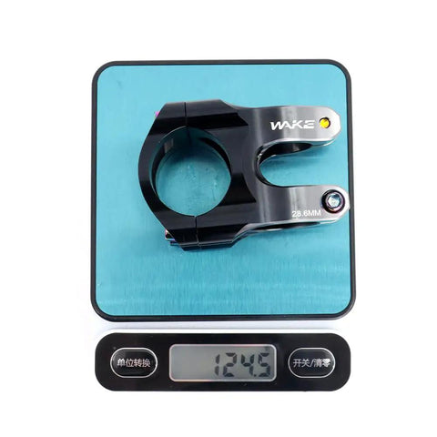 Lightweight 35mm 0 Degree MTB Short Stem With 31.8mm Clamp One And One Eighth Inch Steerer Ultra Light 125g Handlebar Riser on scale