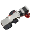 Heavy Lift 3D Printer Pellet Extruder DIY Kit with steel components and motors for transforming scrap plastic into filament.