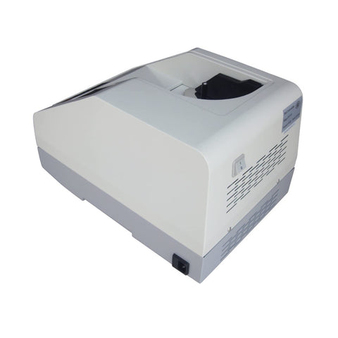 Heavy Duty Multi Currency Money Counter Slick Auto Sorter with digital screen, quiet motor, viewed from side angle.