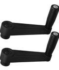 2 Pc Nylon Crank Handles For Industrial Milling Machines 5 Inch Ergonomic Rotating Lever with textured non-slip grip