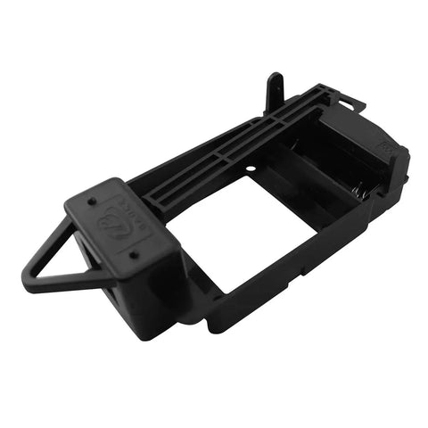 Heavy Duty Pendulum Clock Movement Drive Unit for Craft Clocks and Frameless Wall Clocks, black plastic case close-up