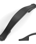 10 Pack Matte Black Cabinet Pulls 3 Inch Hole Center Cabinet Hardware for Kitchen and Bathroom Dresser Handles ZH0068