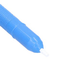 Close-up of blue Desoldering Pump Solder Sucker With Wick Kit Handheld Tin Solder Tool For Electronics Repair 40 cm Hg Suction ABS Body