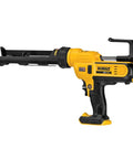 Cordless 20V Caulking Gun With Variable Speed Trigger And Flow Dial, 10 Oz Capacity, side view on white background