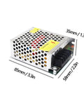 12V 3A Power Supply And LED Driver Converter from AC 100 to 240V to DC 12V with overload, short circuit protection, compact metal case.