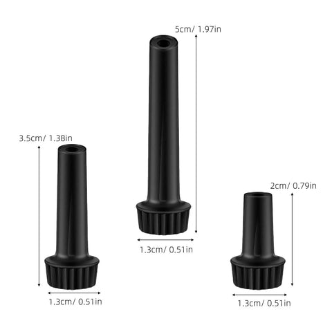 Nine Piece Plastic Lamp Switch Knob Rotary Handle Replacement Set For Easy Home Makeover And Fixing Broken Lights With No Special Tools Needed, black plastic, 3 sizes