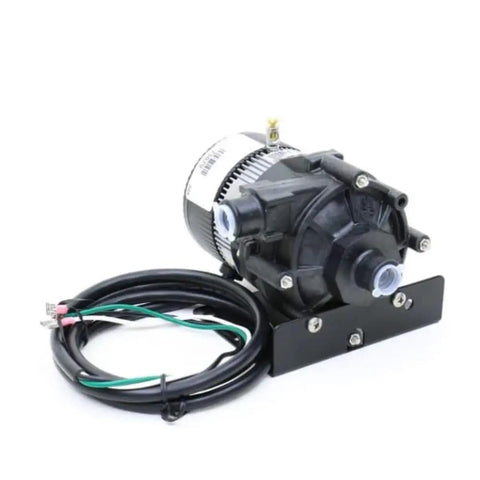 Top Shelf Hot Tub Circulation Pump Straight Up Spa Replacement Motor 230volts with E10 mounting bracket and power wires.
