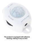 Low Voltage Motion Sensor Light Switch with Five to Twenty Four Volt Range and Adjustable Time Delay PIR Detector, white housing