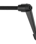 Adjustable M12 X 70mm knob handle with push button ratchet quick release locking rotating bolt, alloy steel, for lathe machinery.