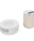 Dual Zone Cup Cooler And Warmer Keeps Your Drinks Totally Chilling Or Scorching Hot Year Round Electric Desk Beverage Station with a coffee can.