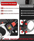 Straight Up Heavy Duty Brushless Concrete Cutter Ring Saw With Switchable Titanium Blade sizes, showcasing adjustment-free design features.