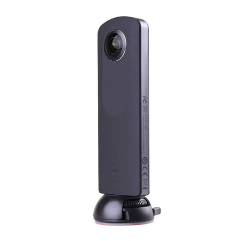 Quick Release Flat And Curved Surface Camera Mount With Strong Adhesive Base, vertical camera attached to suction base.