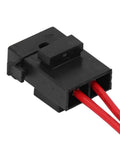 Heavy Duty Mini Blade Fuse Connector Holder 5 Pack 20 Amp Atm With 16 Awg Wire Extension, detailed view of connector.
