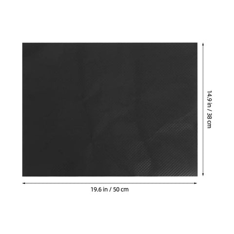 Embossed floral wrapping paper sheet in black with polka dot design, dimensions 50x38 cm, from 10 pack for bouquets and gifts.