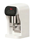 Electric Coffee Tamper and Automatic Espresso Press with digital display and stainless steel components, 58 mm size.