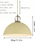 Industrial E27 Pendant Lamp Adjustable Chandelier for Kitchen Island Dining Room Bar(Blue,30cm) with metal shade.