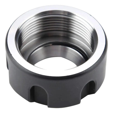 Collet Clamping Nut For Lathe Tools, Metal Chuck Holder, Black Finish, 42CrMo Steel, Precision M32 Collets, Durable and Stable
